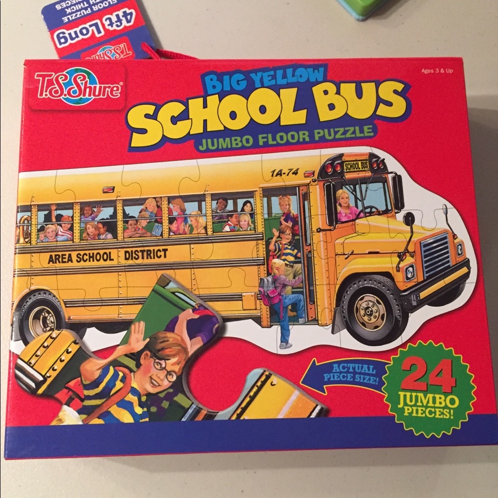 School bus floor puzzle